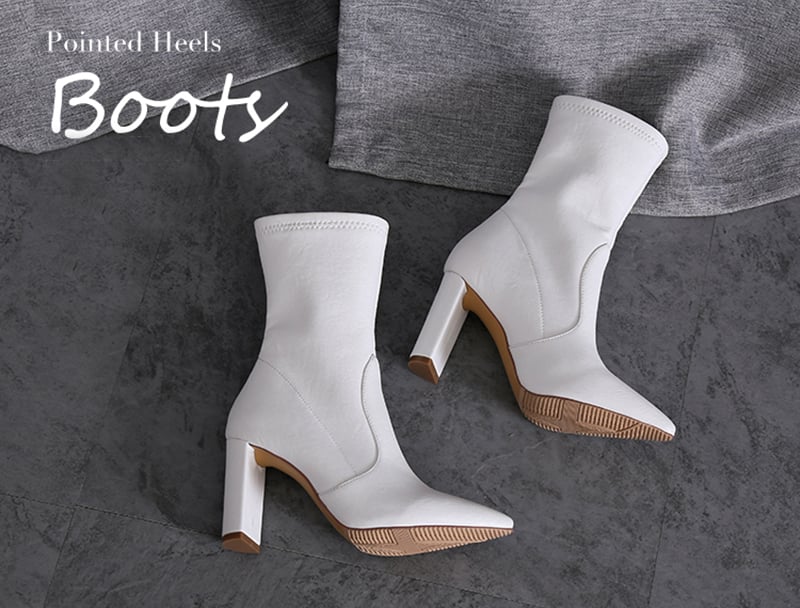 White ankle boots are in trend for this 