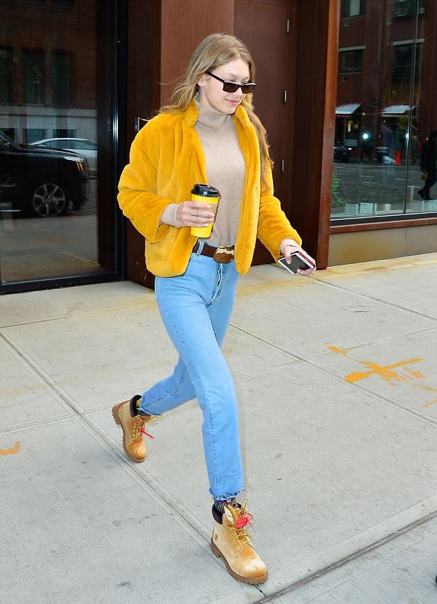yellow boots outfit