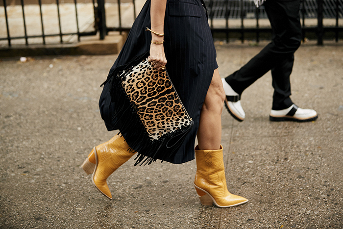 Western boot street styles at fashion 