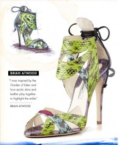 Brian Atwood Shoe Design Illustration