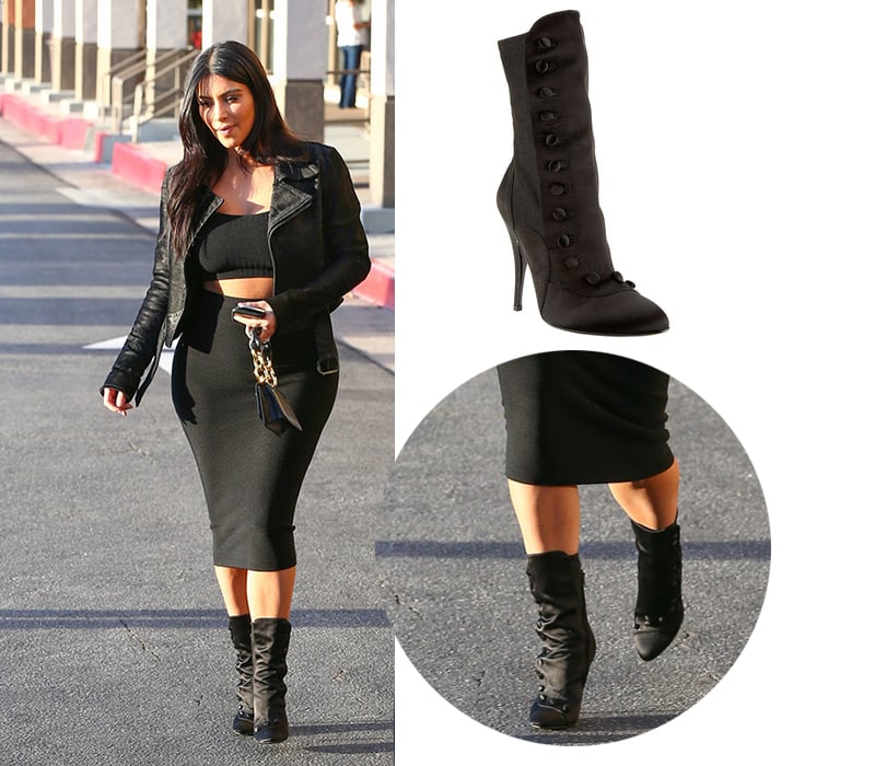 kim-khloe-kardashian-Balmain-Satin-Boots