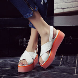 Chiko Darcia Cross Strap Flatform Sandals