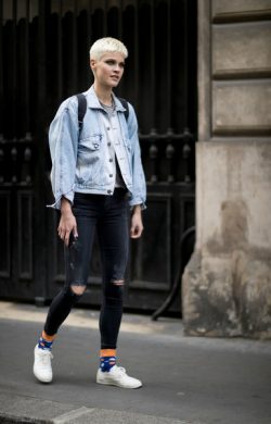 Models Off-Duty Looks Shoes At Haute Couture Fall 2016