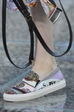 Versace men shoes spring 2018 are catering to the brands new customer groups of the Millennials.