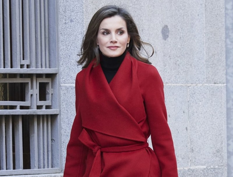Queen Letizia Spain red boots style