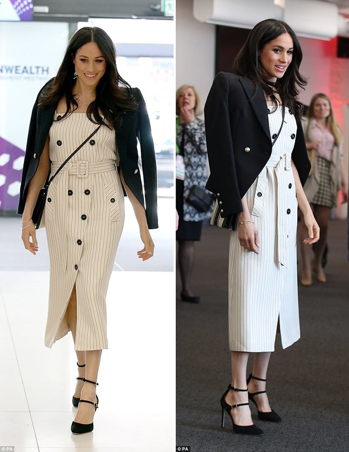 Meghan Markle pointy toe pumps style