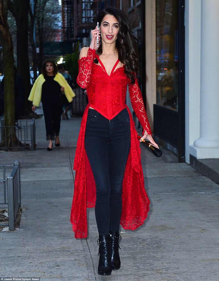 Amal Clooney ankle boots style