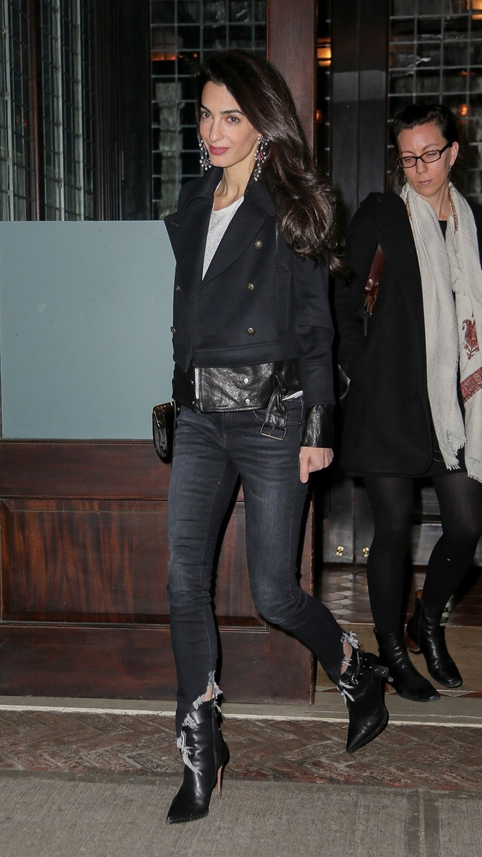 Amal Clooney ankle boots style