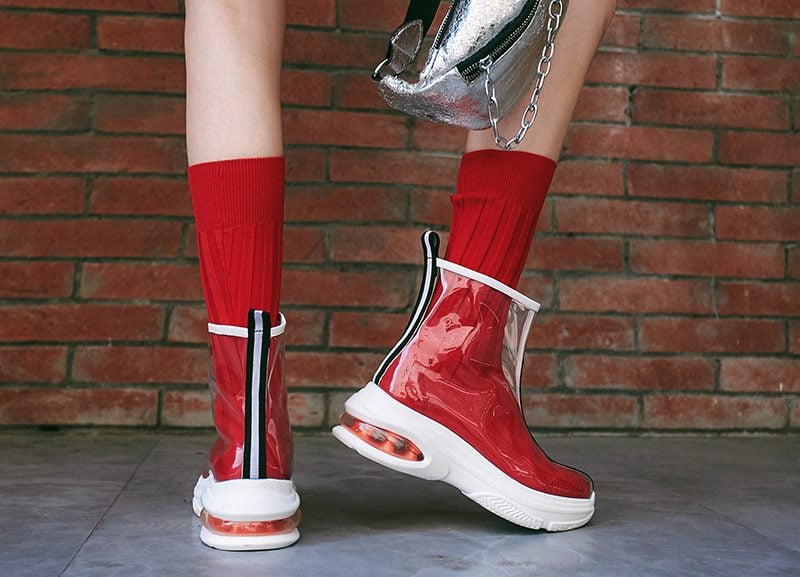 PVC Shoe Trend Made To Winter With Fun Spin
