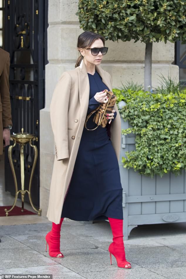 Victoria Beckham red shoes
