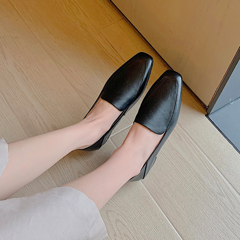 Chiko Tamanna Square Toe Block Heels Loafer