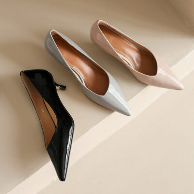 CHIKO Tricia Pointy Toe Kitten Heels Pumps Shoes