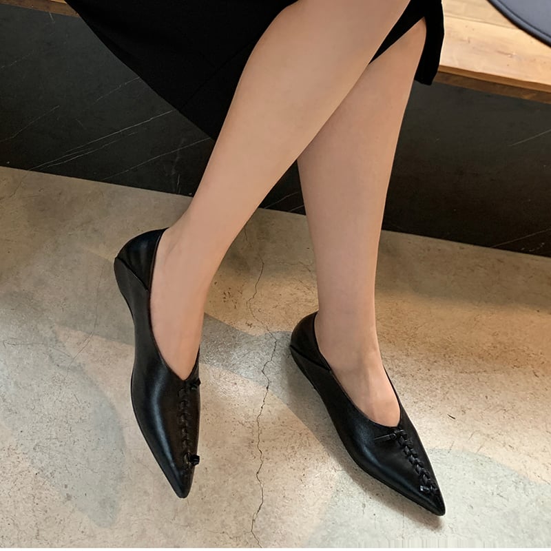 CHIKO Yocelyn Pointy Toe Wedge Pumps Shoes