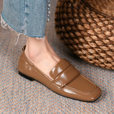CHIKO Kohana Square Toe Block Heels Loafers Shoes