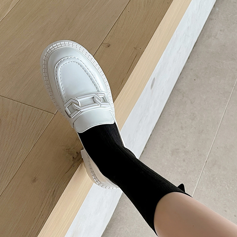 CHIKO Lulu Round Toe Block Heels Loafers Shoes