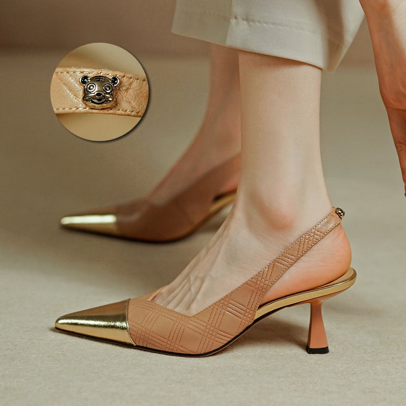 CHIKO Freya Pointy Toe Stiletto Slingback Shoes