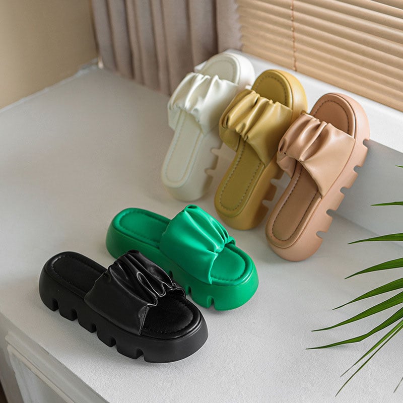 CHIKO Lundy Open Toe Flatforms Slides Sandals