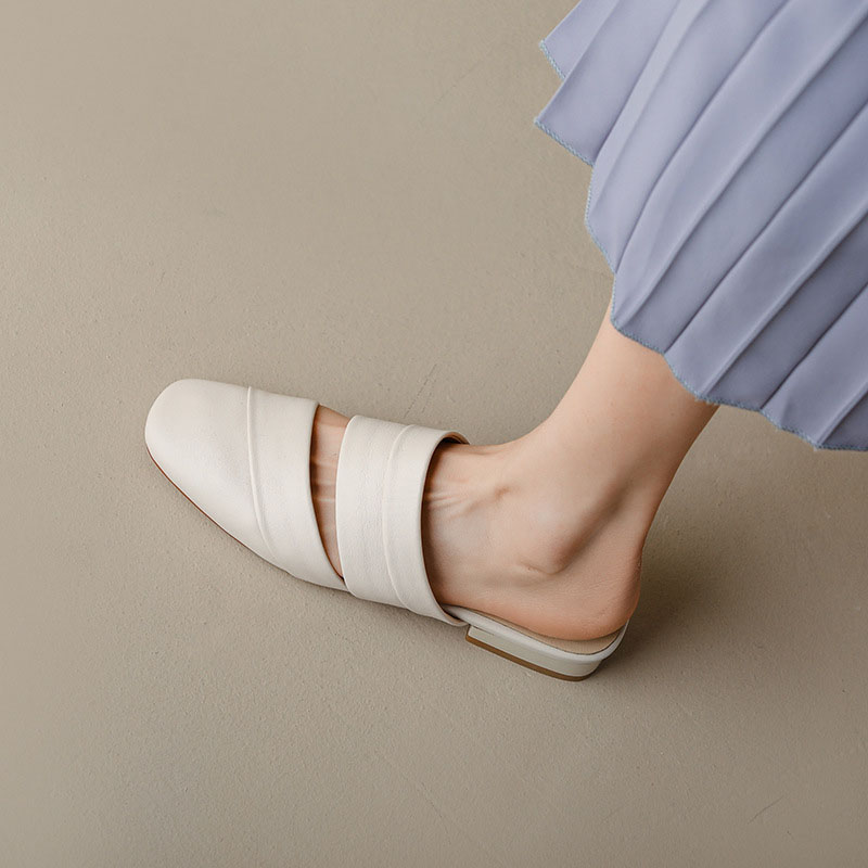 CHIKO Elmira Square Toe Block Heels Clogs/Mules Shoes
