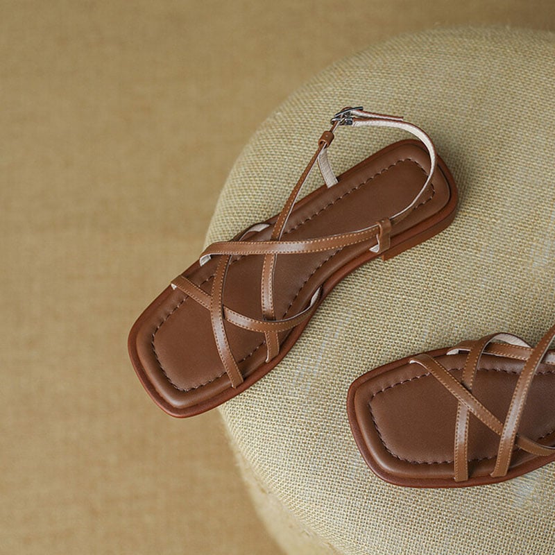 CHIKO Emeralda Open Toe Block Heels Flats Sandals