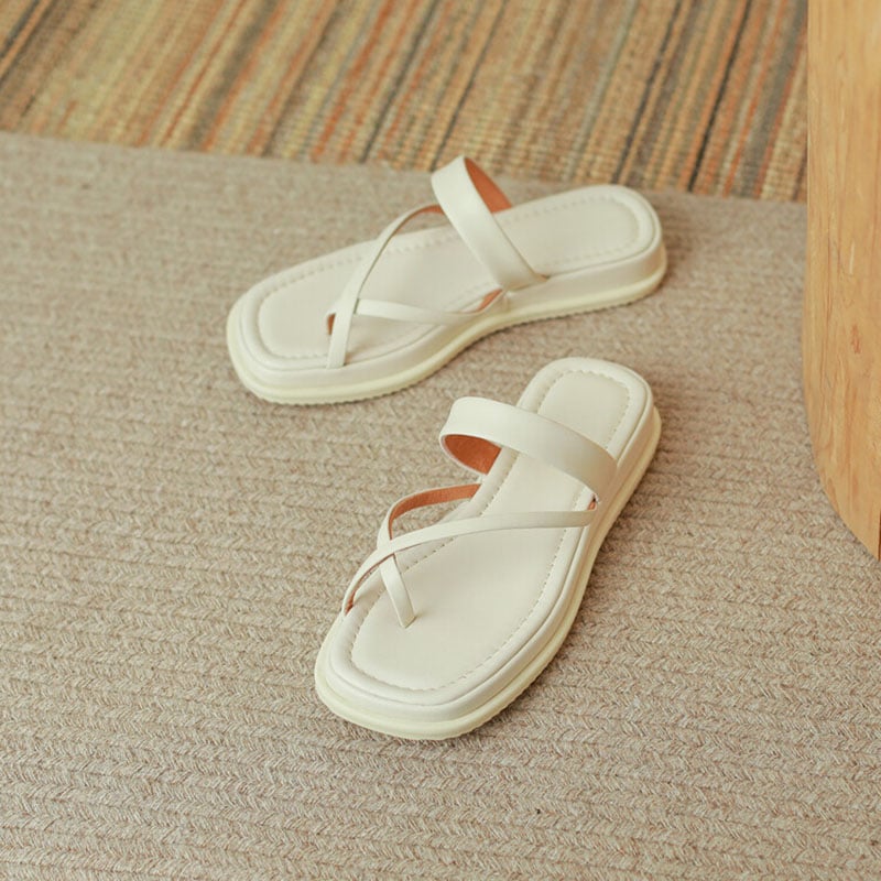 CHIKO Dita Open Toe Flatforms Slides Sandals