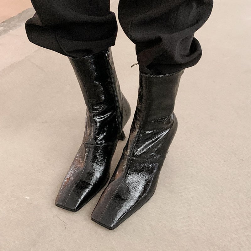 CHIKO Igone Square Toe Stiletto Ankle Boots
