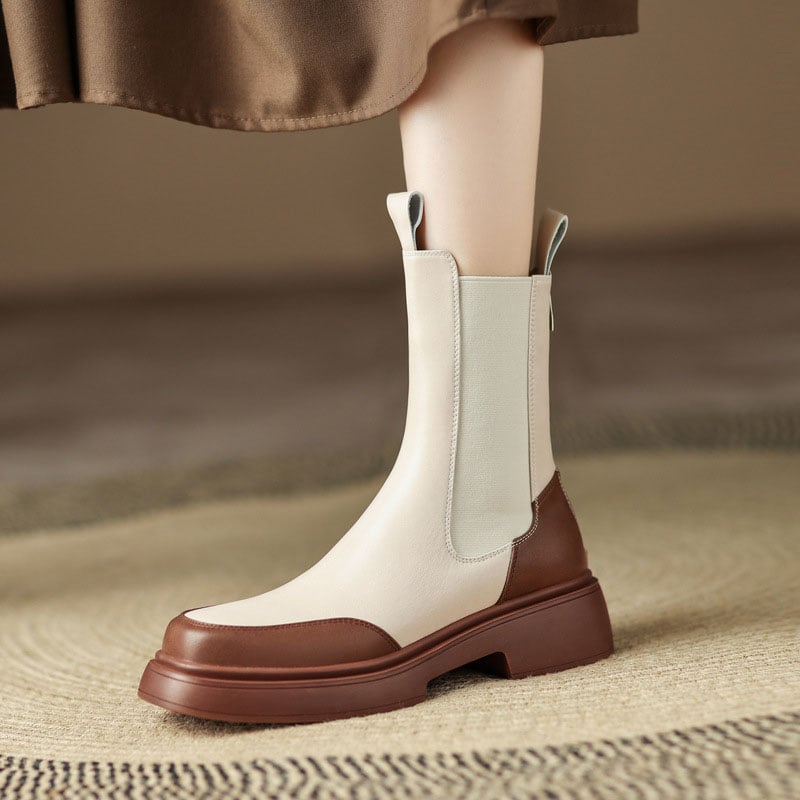 CHIKO Nazaret Square Toe Block Heels Ankle Boots