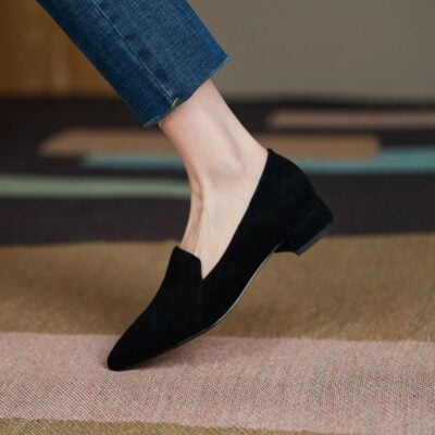 CHIKO Shanee Pointy Toe Block Heels Loafers Shoes