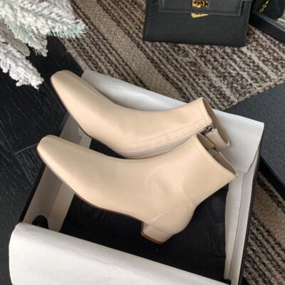 CHIKO Aminah Square Toe Block Heels Ankle Boots