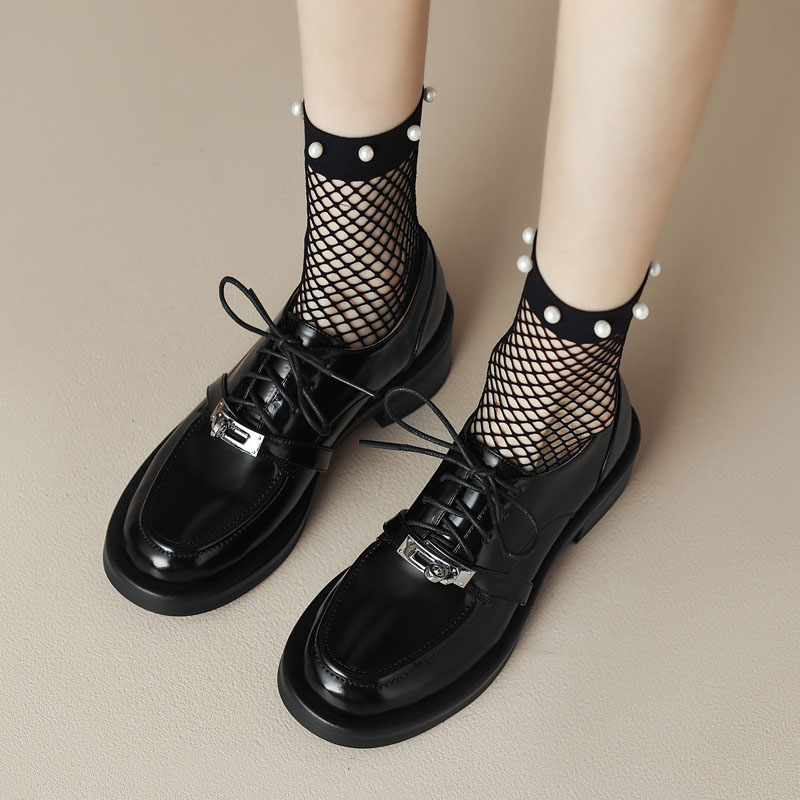CHIKO Meria Round Toe Block Heels Oxfords Shoes