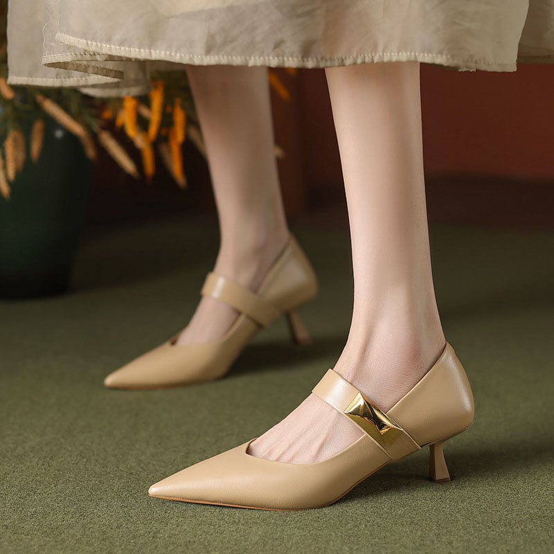 CHIKO Keisha Pointy Toe Stiletto Mary Jane Shoes