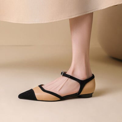 CHIKO Davalinda Pointy Toe Block Heels Pumps Shoes