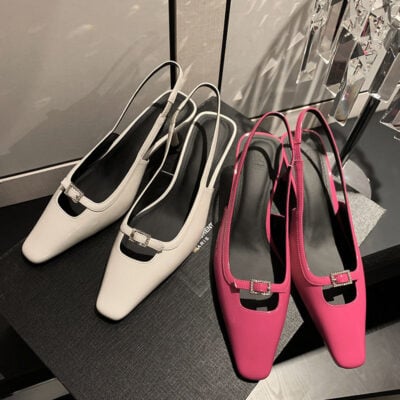 CHIKO Jalynn Square Toe Stiletto Slingback Shoes