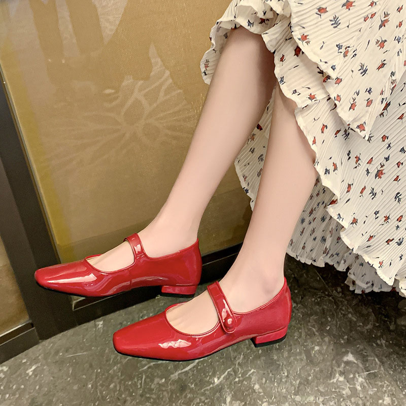 CHIKO Jamisha Square Toe Block Heels Mary Jane Shoes