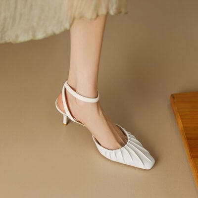 CHIKO Julie Ann Square Toe Stiletto Slingback Shoes