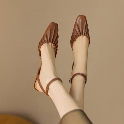CHIKO Julie Ann Square Toe Stiletto Slingback Shoes