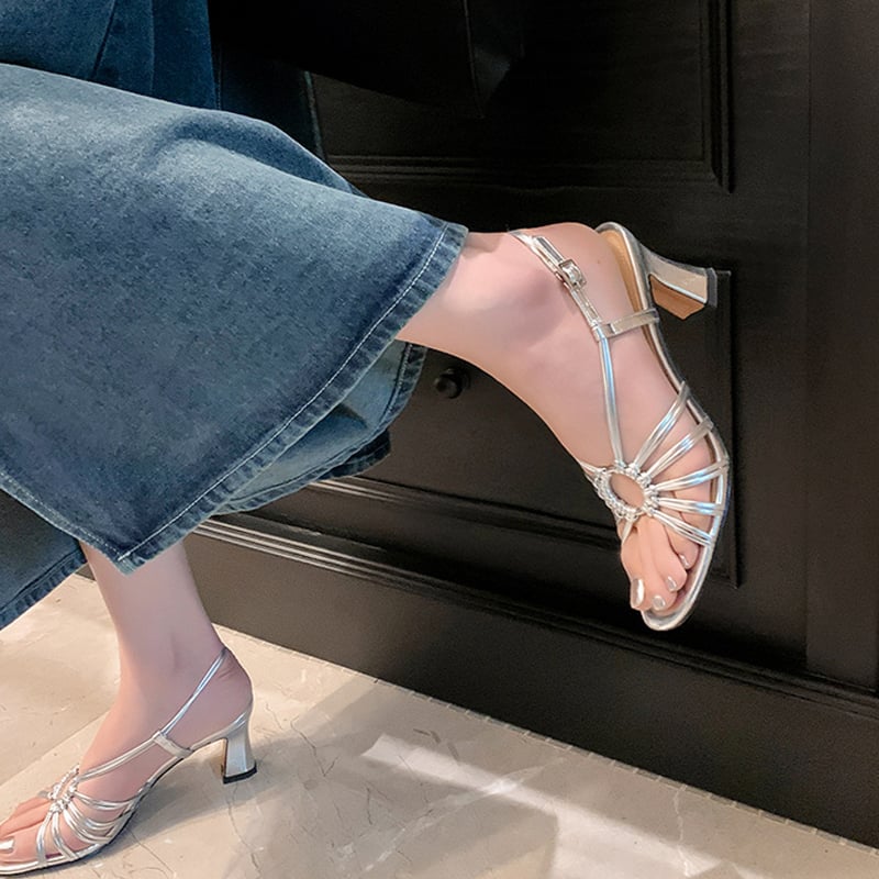CHIKO Karlee Open Toe Chunky Heels Heeled Sandals