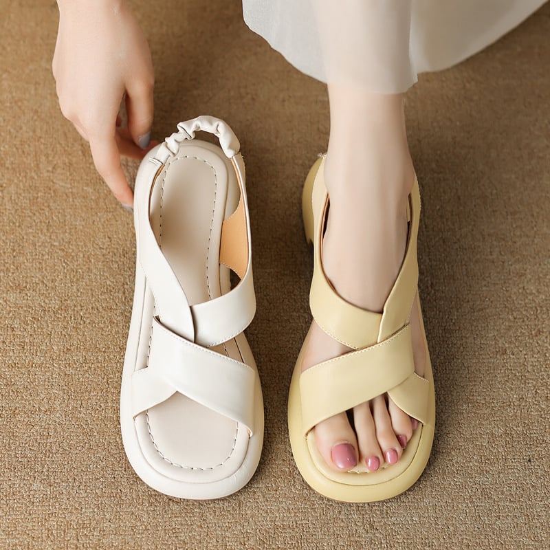 CHIKO Kassi Open Toe Block Heels Flats Sandals