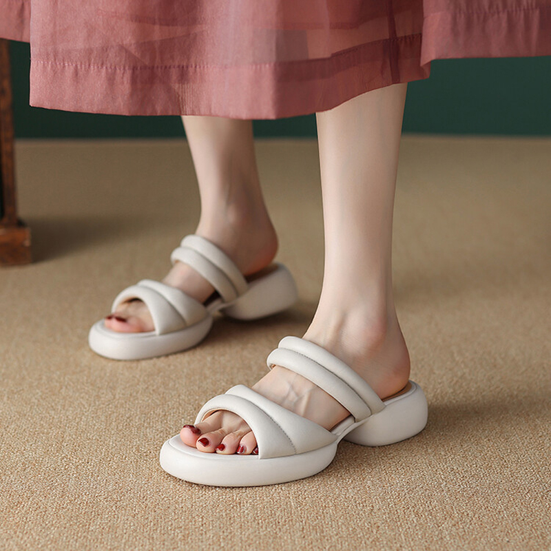 CHIKO Kalisa Open Toe Block Heels Slides Sandals