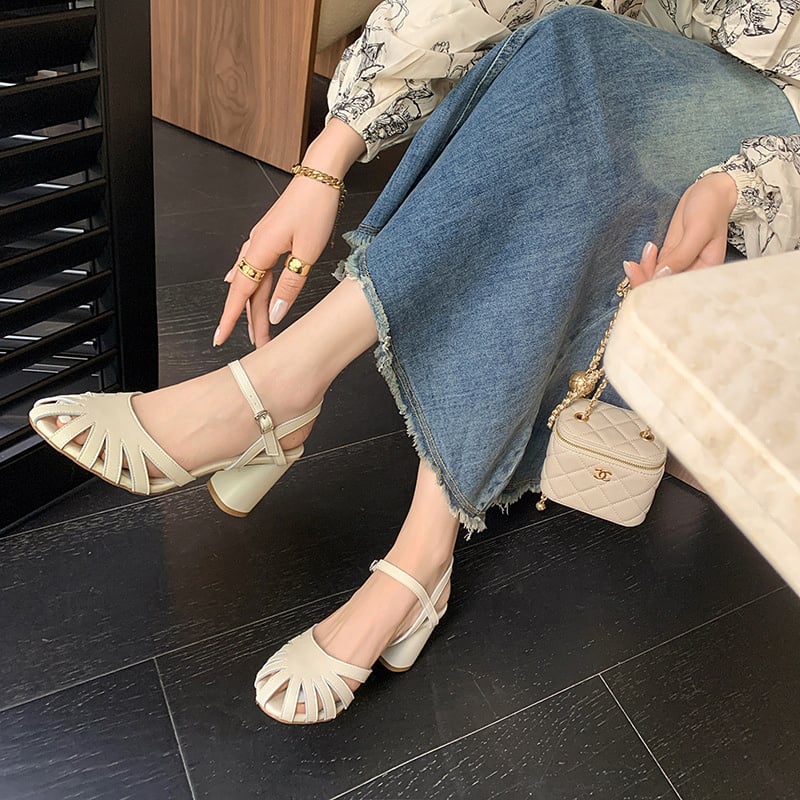 CHIKO Kieanna Peep Toe Block Heels Heeled Sandals