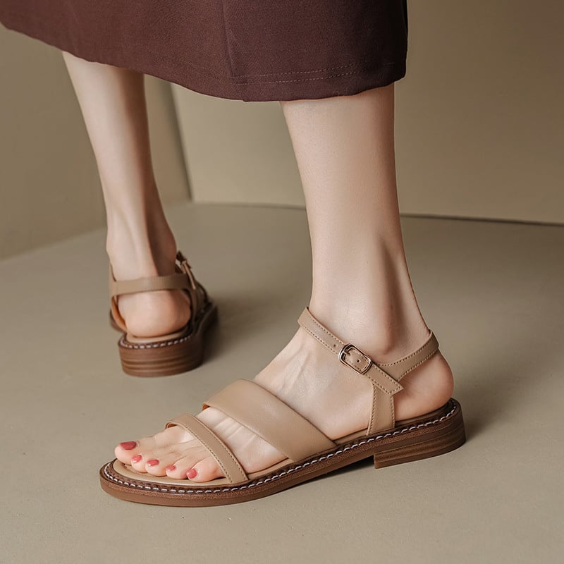 CHIKO Kourtnei Open Toe Block Heels Flats Sandals