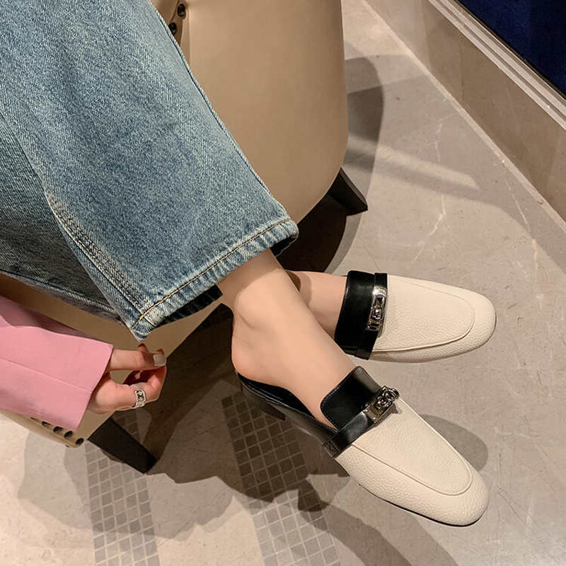 CHIKO Kaylyn Square Toe Block Heels Clogs/Mules Shoes