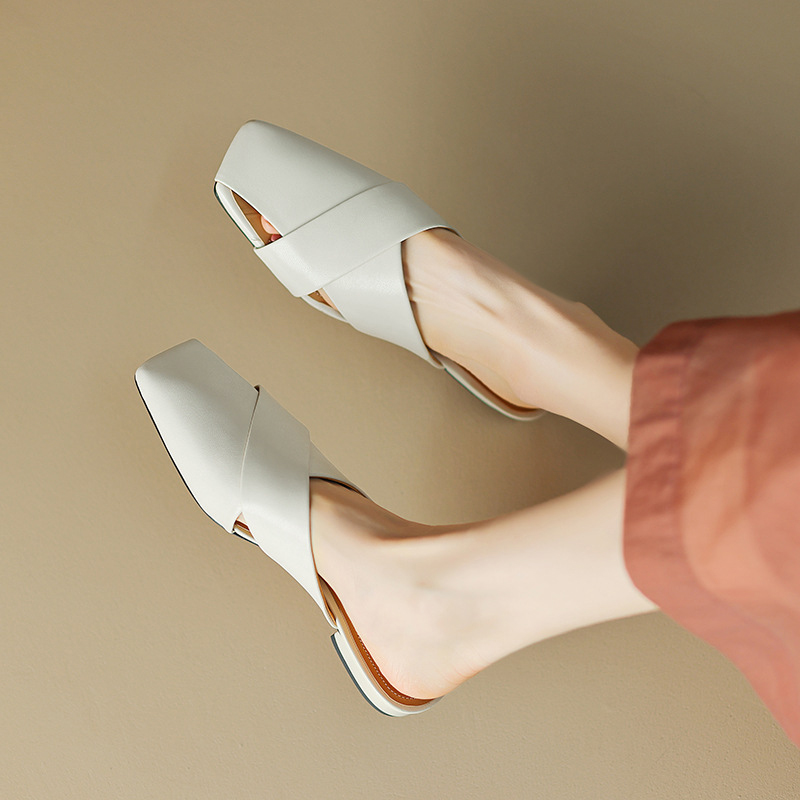 CHIKO Karlotte Square Toe Block Heels Clogs/Mules Shoes