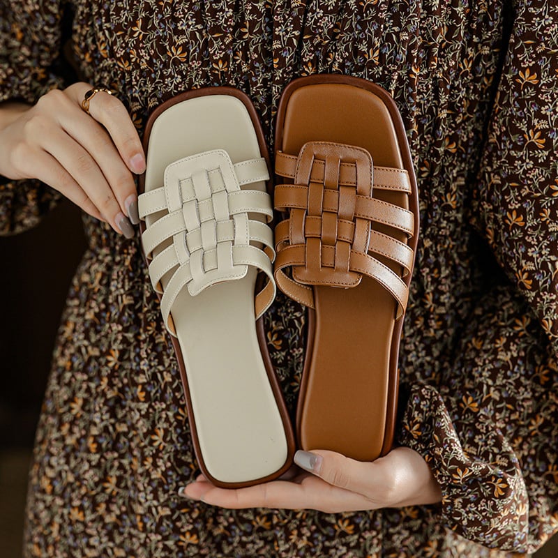 CHIKO Kiriann Open Toe Block Heels Slides Sandals