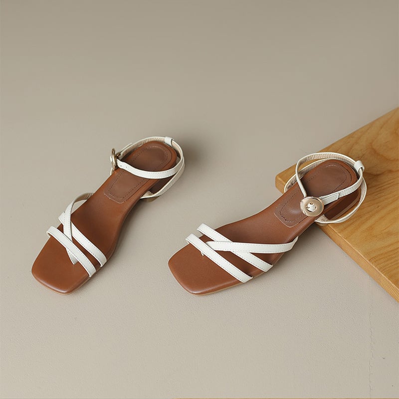 CHIKO Ladivina Open Toe Block Heels Flats Sandals