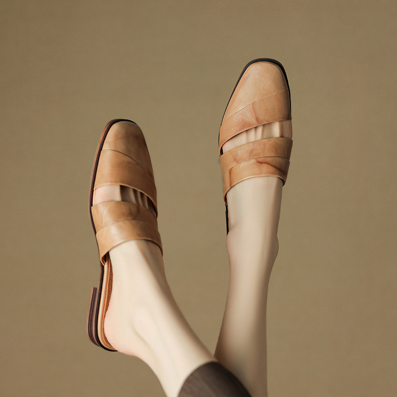 CHIKO Latasha Square Toe Block Heels Clogs/Mules Shoes