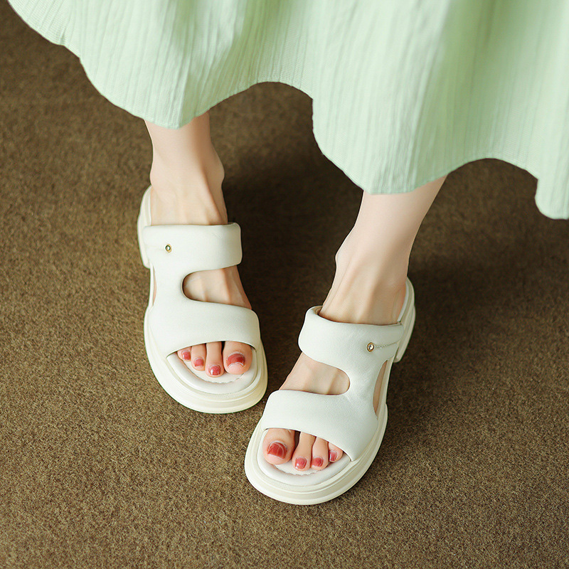 CHIKO Latanya Open Toe Block Heels Slides Sandals