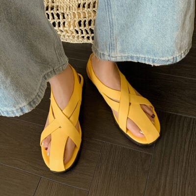 CHIKO Lashea Peep Toe Block Heels Flats Sandals