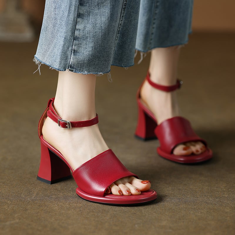 CHIKO Maddisen Open Toe Block Heels Heeled Sandals