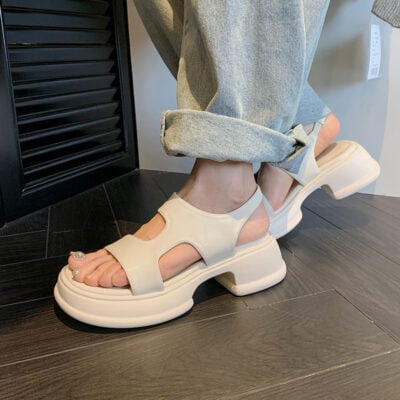CHIKO Marieve Open Toe Block Heels Platforms Sandals