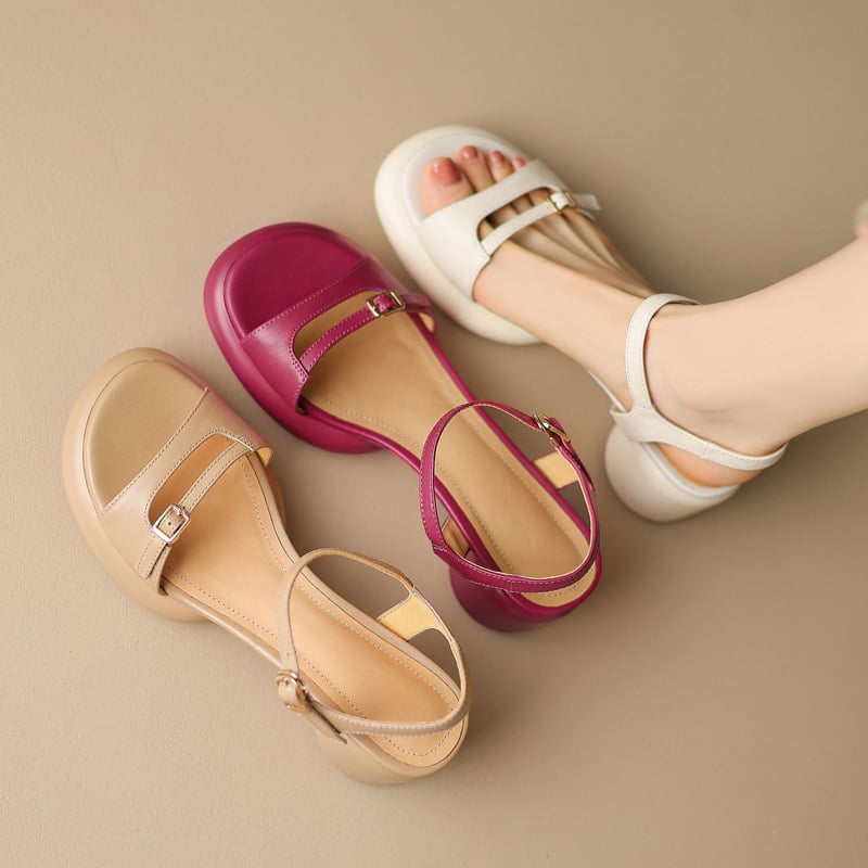 CHIKO Makenzi Open Toe Block Heels Platforms Sandals